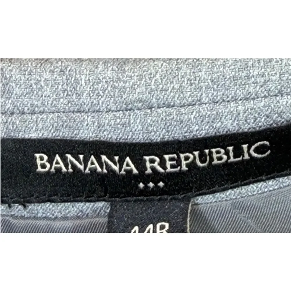 Banana Republic Mens 42R Gray Slim Fit Prom Blazer Sport Coat Jacket Classic